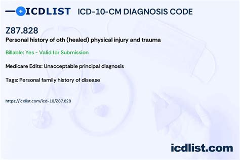 z87.81 diagnosis code|Z87.81 PERSONAL HISTORY OF (HEALED) TRAUMATIC。